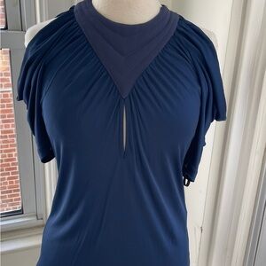 Roberto Cavalli Deep Blue Blouse